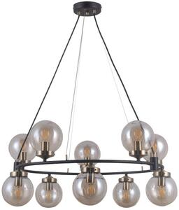 Italux modern függeszték galvez antik bronz borostyán matt fekete itxpnd-28622-10a