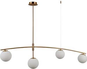 Italux glamour modern függeszték senai fehér mézédes itxpnd-31322-4-hb