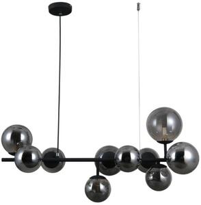 Italux glamour modern függeszték frontera fekete füstös itxpnd-40423-10