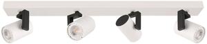 Italux modern spot lámpa mola fehér fekete itxspl-2846-4 wh
