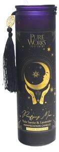 Arome Organic gyertya Palo Santo & Lavender 00g színes magas tégelyben, bojtos rojtokkal