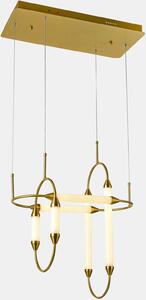Italux glamour modern függeszték degal fehér réz itxpnd-43612-3