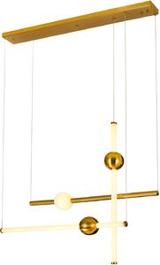 Italux glamour modern függeszték halling fehér réz itxpnd-16357-ca-3