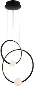 Italux glamour modern függeszték lozanna fehér fekete rózsaszín itxpnd-20112035-2bbl
