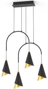 Italux modern függeszték raalto fekete arany itxpnd-433128-3