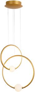 Italux glamour modern függeszték lozanna antik bronz fehér itxpnd-20112035-2bgd