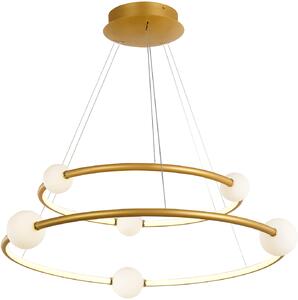 Italux glamour modern függeszték lozanna antik bronz fehér itxpnd-20112035-2agd