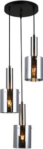 Italux glamour modern függeszték sardo füstös nikkel itxpnd-5581-3a-sc+sg