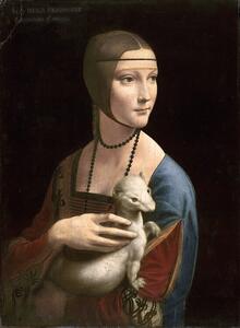 Reprodukció The Lady with the Ermine (Cecilia Gallerani), c.1490, Vinci, Leonardo da