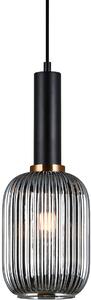 Italux glamour modern függeszték antiola fekete füstös itxpnd-5588-1m-bksg