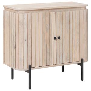 VidaXL Széf 70 x 30 x 65 cm Tömör Mangófa és Műszaki Fa