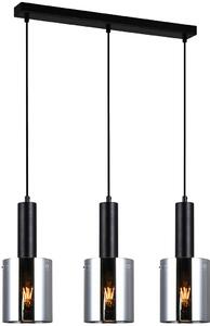 Italux glamour modern függeszték sardo fekete füstös itxpnd-5581-3-bk+sg