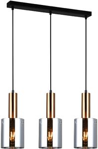 Italux glamour modern függeszték sardo füstös sárgaréz itxpnd-5581-3-bro+sg