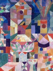 Reprodukció Distressed Castle Garden - Paul Klee, (30 x 40 cm)