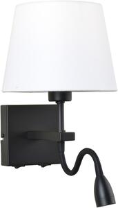 Italux modern skandináv fali lámpa norte fehér matt fekete itxwl11222blbmrowh