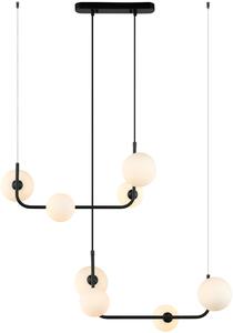 Italux modern függeszték ferrand fehér fekete itxmdm-4123-8 bk