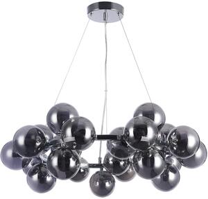 Italux glamour modern függeszték cabella króm füstös itxpnd525225ch+smk