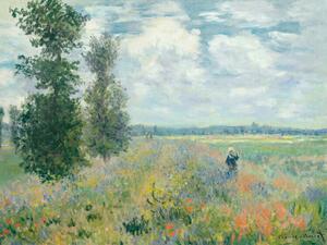 Reprodukció Poppy Fields near Argenteuil - Claude Monet