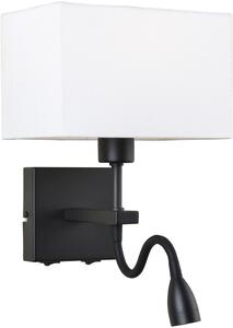 Italux modern skandináv fali lámpa norte fehér matt fekete itxwl11222blbmrcwh