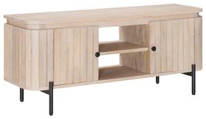 VidaXL TV szekrény 105 x 30 x 45 cm Tömör Mangófa és Műszaki Fa