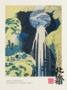 Reprodukció Amida Waterfall (Waterfalls of Japan) - Katsushika Hokusai