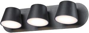 Italux modern skandináv fali lámpa kuola fekete itxmb1350-3 bk