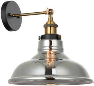 Italux glamour modern fali lámpa hubert fekete füstös arany itxmbm-2381-1 gd+sg