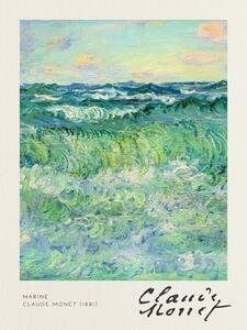 Reprodukció Marine - Claude Monet, (30 x 40 cm)