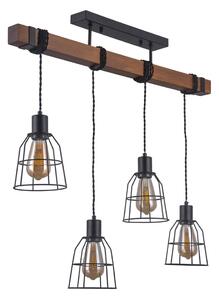 Italux Vintage Függeszték Reda Fekete ITXPND-4793-4-L