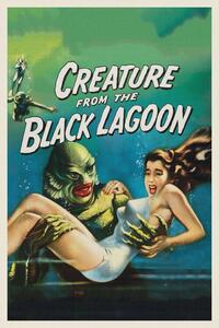 Reprodukció Creature from the Black Lagoon (Vintage Cinema / Retro Movie Theatre Poster / Horror & Sci-Fi), (26.7 x 40 cm)