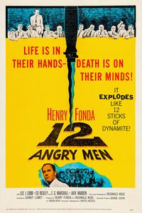 Reprodukció 12 Angry Men (Vintage Cinema / Retro Movie Theatre Poster / Iconic Film Advert)
