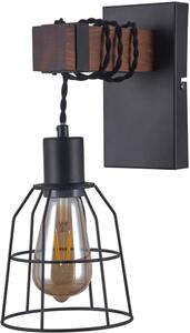 Italux modern fali lámpa reda sötétbarna matt fekete itxwl-4793-1-l
