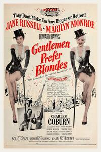 Reprodukció Gentlemen Prefer Blondes / Marilyn Monroe (Retro Movie), (26.7 x 40 cm)