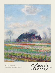 Reprodukció Tulip Fields - Claude Monet, (30 x 40 cm)