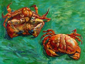 Reprodukció Two Crabs (Vintage Seaside) - Vincent van Gogh