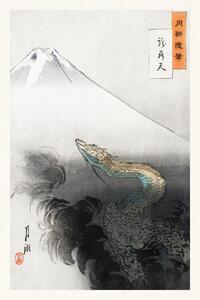 Reprodukció Ryū shōten, Japanese Dragon (Vintage Japandi) - Ogata Gekko