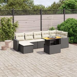 VidaXL Polyrattan Kerti Ülőgarnitúra - 8 részes