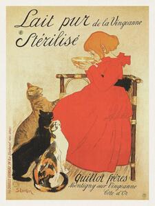 Reprodukció Lait pur Stérilisé (French Cat Poster) - Théophile Steinlen, (30 x 40 cm)