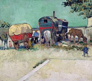 Vincent van Gogh - Reprodukció The Caravans, Gypsy Encampment near Arles, 1888, (40 x 30 cm)
