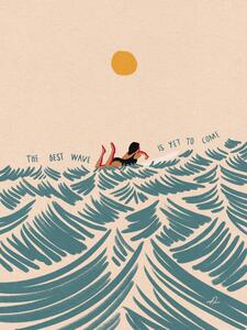 Illusztráció The Best Wave Is yet To Come, Fabian Lavater, (30 x 40 cm)