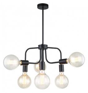 Italux modern vintage csillár kristy fekete itxmdm-3678/6 bk