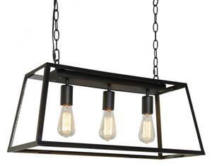 Italux klasszikus modern vintage függeszték laverno fekete itxmd-102621-3-b