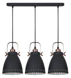 Italux modern skandináv függeszték franklin fekete réz itxmd-hn8026s-3-b+rc