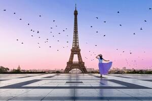 Fotográfia Good Morning Eiffel, Kenneth Zeng, (40 x 26.7 cm)