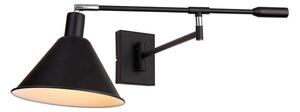 Italux modern skandináv fali lámpa trinity króm fekete itxmb-402721-it