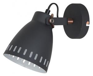 Italux modern skandináv fali lámpa franklin fekete réz itxmb-hn5050-1-b+rc