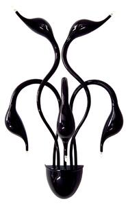 Italux glamour modern fali lámpa swan fekete itxmb8098-5a black