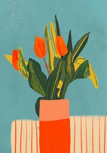 Illusztráció Tulips, Gigi Rosado