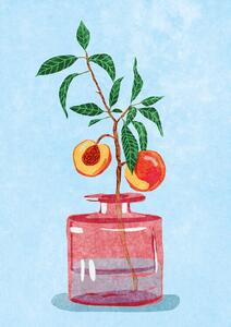 Illusztráció Peach Tree in Vase, Raissa Oltmanns