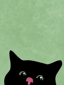 Illusztráció Curious cat, Raissa Oltmanns
